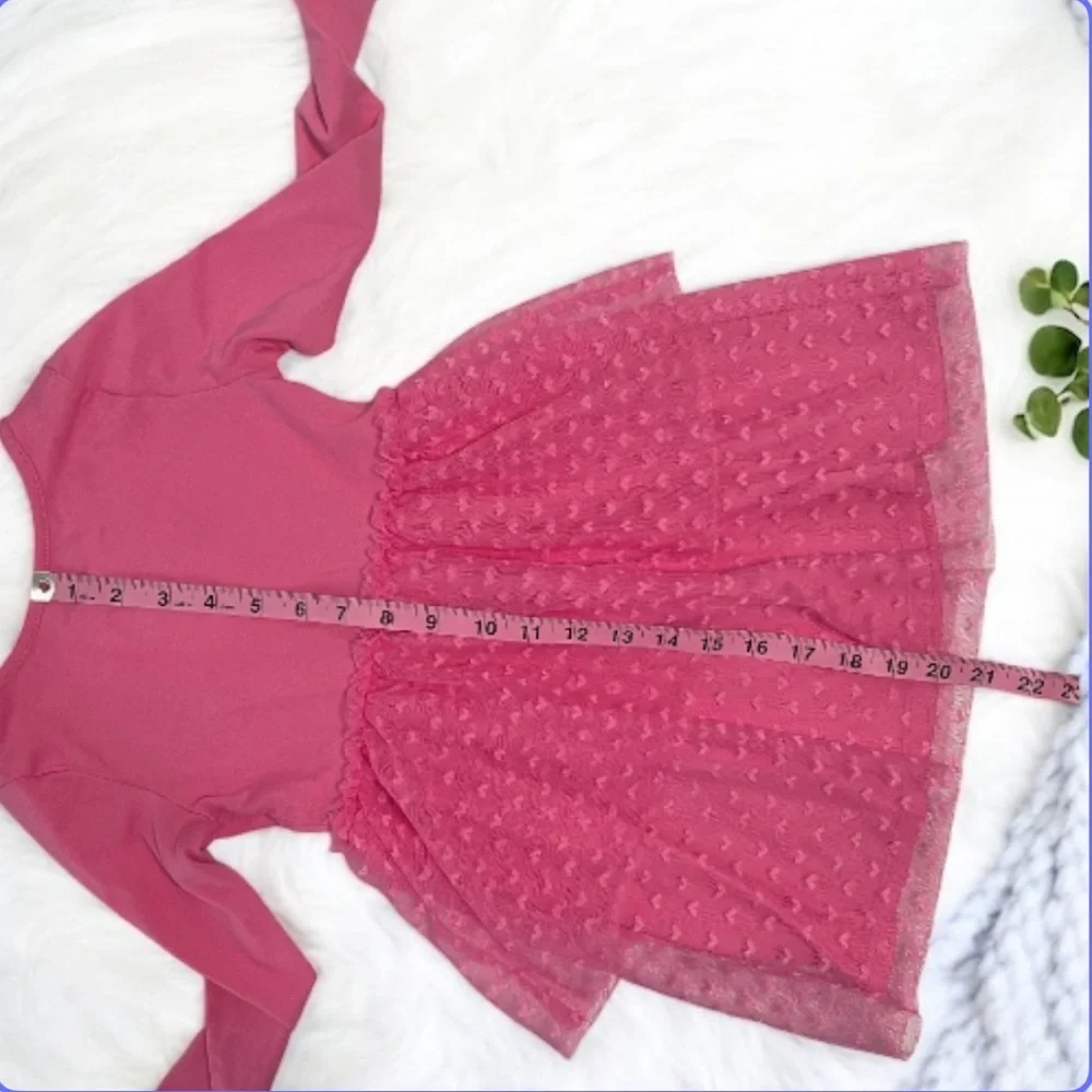 Disney Minnie Mouse Pink Long Sleeve Dress